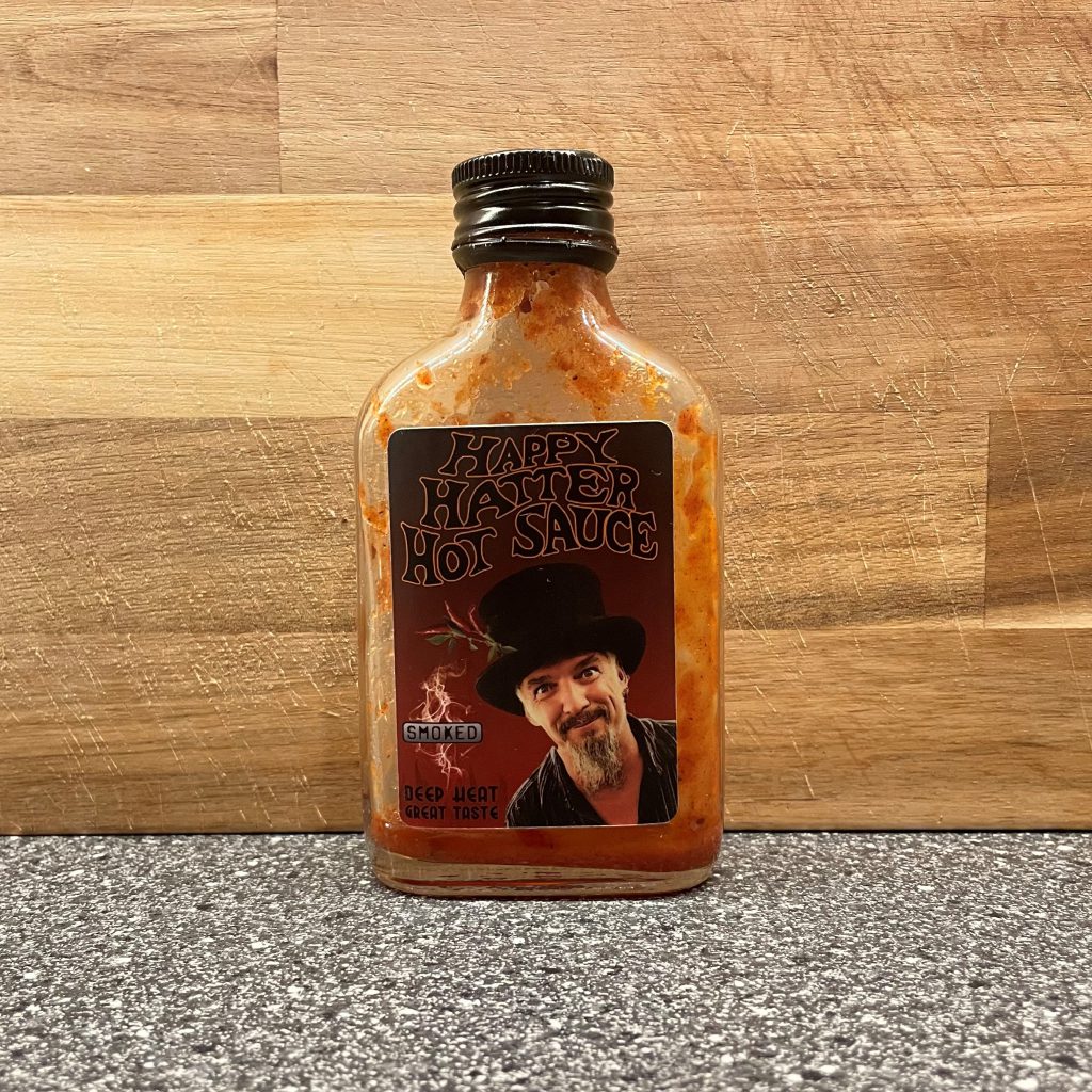Happy Hatter Hot Sauce Smoked Fles
